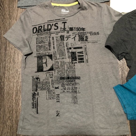 Epic Threads Boys T-Shirt Bundle Lot of 5 Size S & M Graphic Tees - Picture 4 of 10